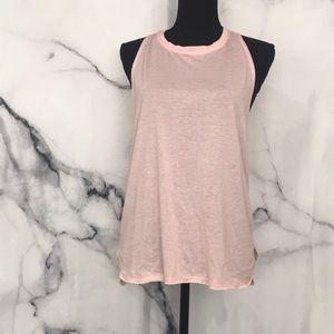 Pink sleeveless shirt